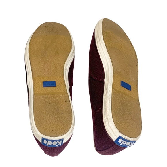 Keds Burgundy Seasonal Wool Blend Sneakers 8 - Picture 6 of 9